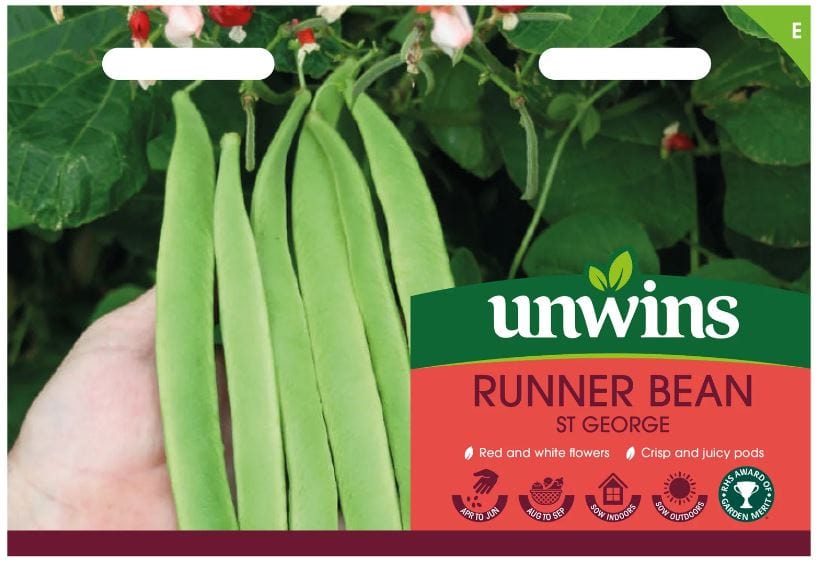 Unwins Vegetable Seeds Unwins Runner Bean St George