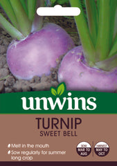Unwins Vegetable Seeds Unwins Turnip Sweet bell