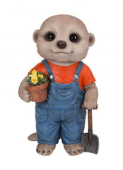 Vivid Arts Indoor & Outdoor Ornaments Vivid Arts Baby Meerkat Gardener