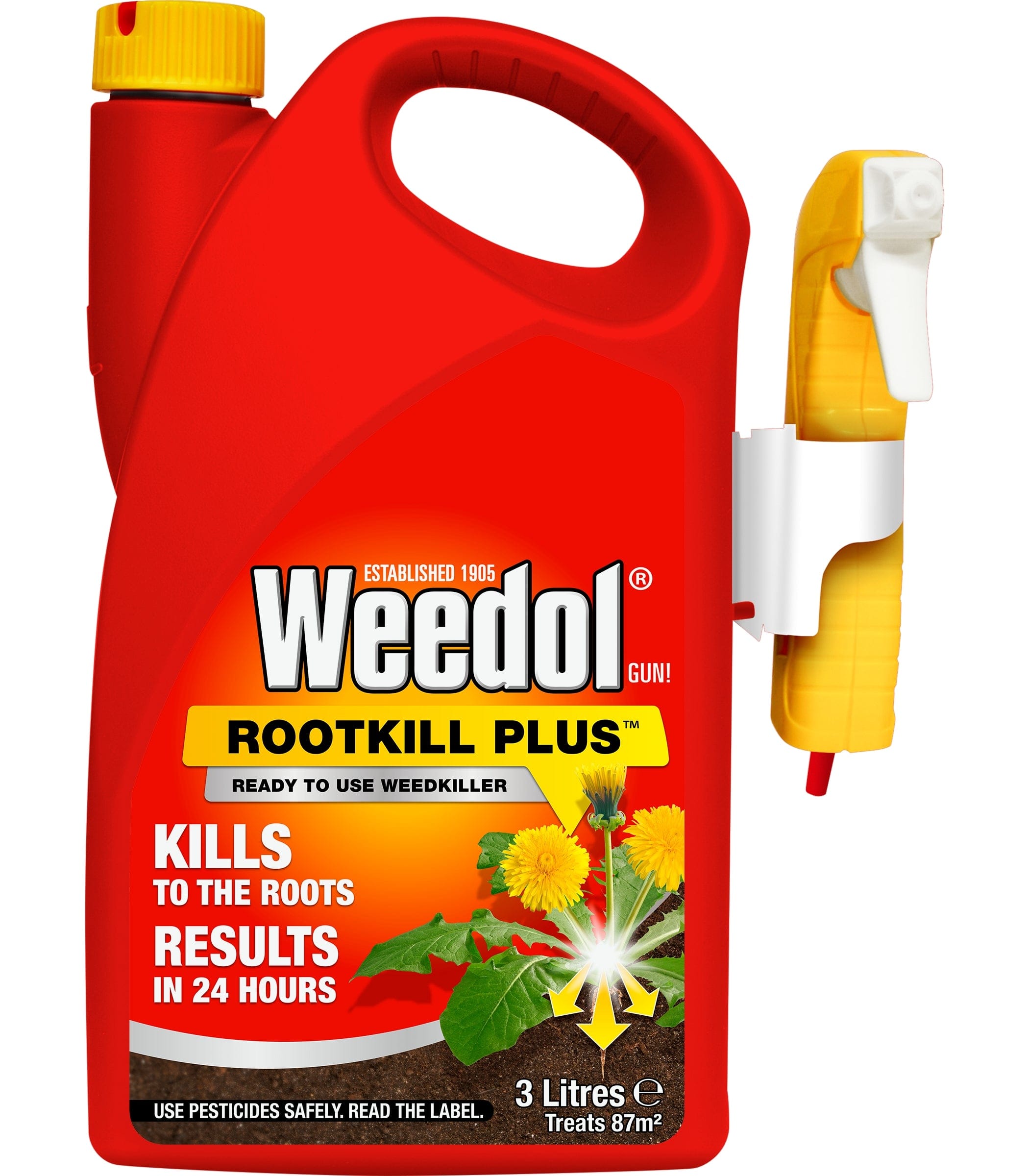 Weedol Weed Control Weedol Rootkill Plus Weed Killer Spray Gun 3L